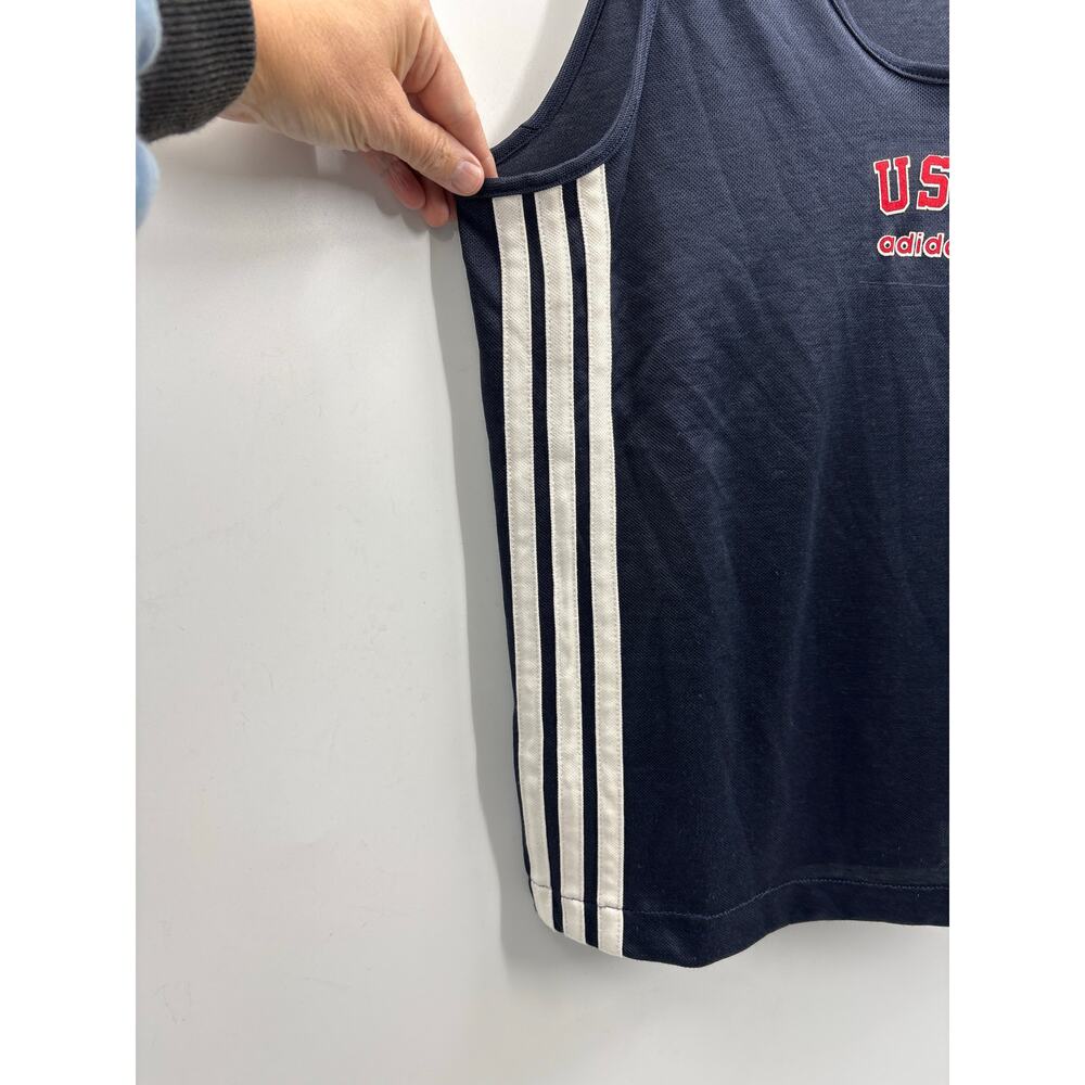 Vintage 80s Adidas USA Tank Top Men's M Medium 38-40 - Picture 2 of 7